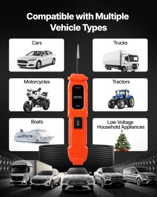 VEVOR Δοκιμαστής Κυκλωμάτων Αυτοκινήτου, 6 - 36 DCV με Φωτισμό, Πορ... VEVOR Δοκιμαστής Κυκλωμάτων Αυτοκινήτου, 6 - 36 DCV με Φωτισμό, Πορ...