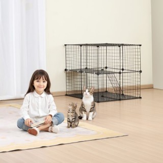 VEVOR Μεγάλο Διώροφο Κλουβί Γάτας 28x28x28 Μεταλλικό με Σκάλα PJSM... VEVOR Μεγάλο Διώροφο Κλουβί Γάτας 28x28x28 Μεταλλικό με Σκάλα PJSM...