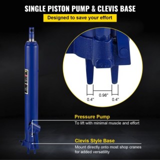 Υδραυλικός Γρύλος VEVOR 8 Τόνων με Μονοπίστονη Αντλία και Βάση Clev...