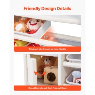 VEVOR Πολυλειτουργική Παιδική Μονάδα Αποθήκευσης με Ράφι και Κινητο... VEVOR Πολυλειτουργική Παιδική Μονάδα Αποθήκευσης με Ράφι και Κινητο...