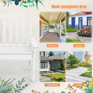 Costway Εξωτερικός Πάγκος HDPE Ανθεκτικός στις Καιρικές Συνθήκες με...