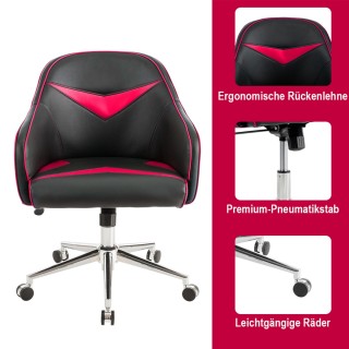 Costway Περιστρεφόμενη Καρέκλα Γραφείου με Ρυθμιζόμενο Ύψος & Κλίση...