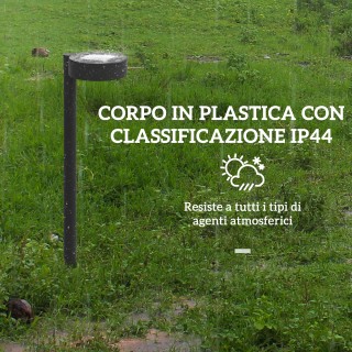 Outsunny Σετ 8 Ηλιακά Φωτιστικά LED 3000K, 12x10x46 εκ., Μαύρο B30-... Outsunny Σετ 8 Ηλιακά Φωτιστικά LED 3000K, 12x10x46 εκ., Μαύρο B30-...