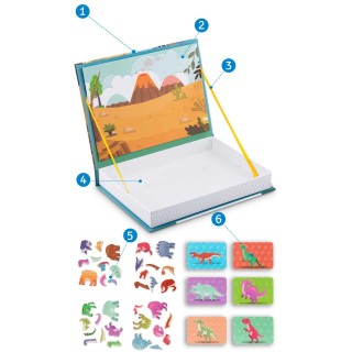 Μαγνητικό Παιχνίδι - Βιβλίο Παζλ Δεινόσαυροι 777000 Ricokids Μαγνητικό Παιχνίδι - Βιβλίο Παζλ Δεινόσαυροι 777000 Ricokids