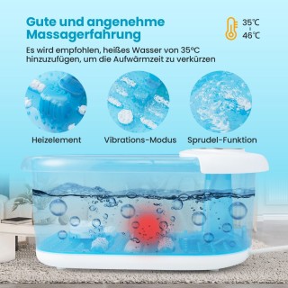 Ηλεκτρική Συσκευή Υδρομασάζ Ποδιών 500 W Χρώματος Μπλε COSTWAY ES10... Ηλεκτρική Συσκευή Υδρομασάζ Ποδιών 500 W Χρώματος Μπλε COSTWAY ES10...