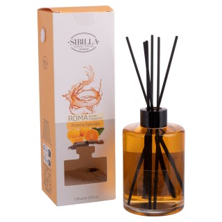 Galileo Διαχυτής αρώματος χώρου 250 ml σε γυαλί με 6 πολυεστερικά σ...