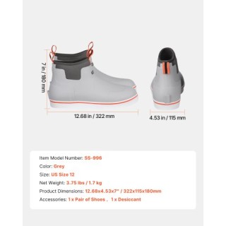 VEVOR Ανδρικές Αδιάβροχες Αντιολισθητικές Μπότες Εργασίας Μέγεθος 1...