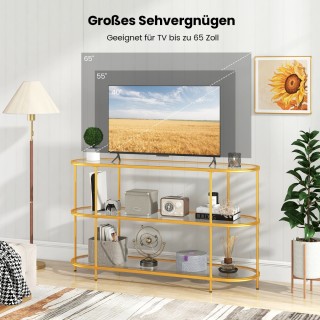 Costway  Τριώροφος τηλεοπτικός πάγκος για τηλεοράσεις έως 65 ιντσών...