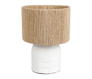 Ostaria Δίχρωμο Μεταλλικό Φωτιστικό Abisko Λευκό Μπεζ με Χάρτινο Κα...