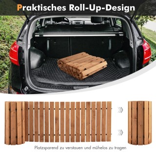 Costway Ξύλινο Αναδιπλούμενο Μονοπάτι Κήπου από Έλατο NP10692BN Costway Ξύλινο Αναδιπλούμενο Μονοπάτι Κήπου από Έλατο NP10692BN