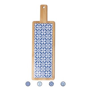 Galileo Ξύλινος δίσκος κοπής από μπαμπού και κεραμικό με διακόσμηση... Galileo Ξύλινος δίσκος κοπής από μπαμπού και κεραμικό με διακόσμηση...