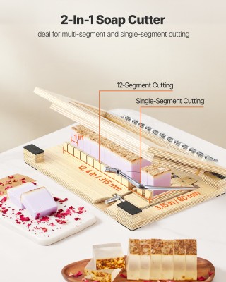 VEVOR Πολυλειτουργικός Κόφτης Σαπουνιού 2-σε-1, 15.75 x 10.83 x 2.3...