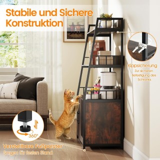 Costway  Γατόσπιτο με Ενσωματωμένη Βιβλιοθήκη και Σταθμό Φόρτισης, ...