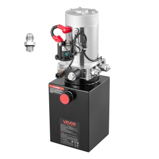 VEVOR Υδραυλική Μονάδα 6L, Αντλία Ανατροπής Τρέιλερ Μονής Ενέργειας...