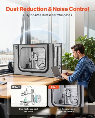 VEVOR 3D Εκτυπωτή Σκηνή Προστασίας με Αερισμό και Φωτισμό LED για B... VEVOR 3D Εκτυπωτή Σκηνή Προστασίας με Αερισμό και Φωτισμό LED για B...