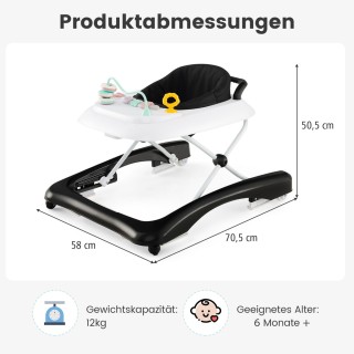 Costway Πτυσσόμενο Παιδικό Περπατούρα 3-σε-1 με Ρυθμιζόμενο Ύψος κ... Costway Πτυσσόμενο Παιδικό Περπατούρα 3-σε-1 με Ρυθμιζόμενο Ύψος κ...