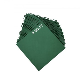 VEVOR Σετ 8 Πλακιδίων Γυμναστηρίου Πράσινα Διασυνδεόμενα PP Καουτσο...