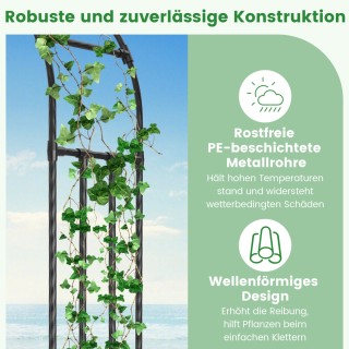 Costway Κήπος Αψίδα Σχάρα για Αναρριχώμενα Φυτά με Μεταλλικούς Σωλή... Costway Κήπος Αψίδα Σχάρα για Αναρριχώμενα Φυτά με Μεταλλικούς Σωλή...