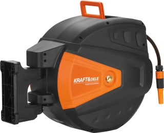 Kraft&Dele Αυτόματη Ανέμη Τοίχου με Λάστιχο Ποτίσματος 40m + 2m (1/...