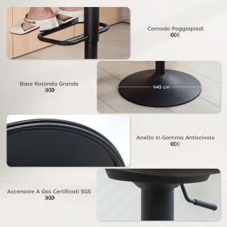 HOMCOM Σετ 2 Σκαμπό Μπαρ με Ρυθμιζόμενο Ύψος, Περιστρεφόμενο Κάθισμ... HOMCOM Σετ 2 Σκαμπό Μπαρ με Ρυθμιζόμενο Ύψος, Περιστρεφόμενο Κάθισμ...