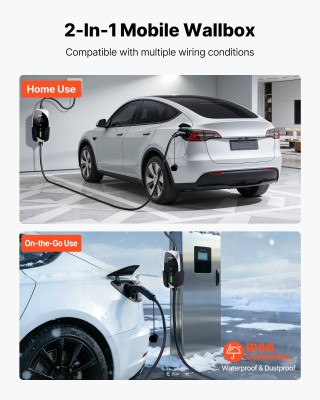 VEVOR Φορητός Φορτιστής Ηλεκτρικών Οχημάτων 3.6 kW, 16A, Τύπου 2, Μ... VEVOR Φορητός Φορτιστής Ηλεκτρικών Οχημάτων 3.6 kW, 16A, Τύπου 2, Μ...