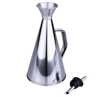 Galileo Δοχείο λαδιού 500 ml από ανοξείδωτο χάλυβα με στόμιο κατά τ... Galileo Δοχείο λαδιού 500 ml από ανοξείδωτο χάλυβα με στόμιο κατά τ...