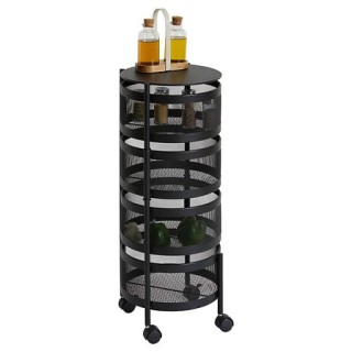 Στρογγυλή Περιστρεφόμενη Ραφιέρα Λαχανικών 33 cm x 76 cm Μαύρο 1818... Στρογγυλή Περιστρεφόμενη Ραφιέρα Λαχανικών 33 cm x 76 cm Μαύρο 1818...