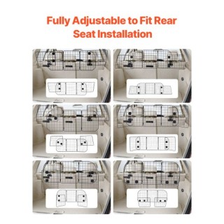 VEVOR Ρυθμιζόμενο Διαχωριστικό Αυτοκινήτου για Σκύλους 38.5-61.6 TY... VEVOR Ρυθμιζόμενο Διαχωριστικό Αυτοκινήτου για Σκύλους 38.5-61.6 TY...