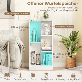 Costway Πρακτική Γοητεία Βιβλιοθήκης με 5 Ράφια - Πολυλειτουργικό ... Costway Πρακτική Γοητεία Βιβλιοθήκης με 5 Ράφια - Πολυλειτουργικό ...