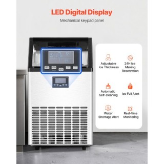 VEVOR Επαγγελματική Παγομηχανή Ελεύθερης Τοποθέτησης 130lbs/24H SYY...