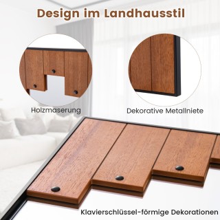 Costway Πολυλειτουργικός Καθρέφτης Αγροικίας με Κομψές Λεπτομέρειε... Costway Πολυλειτουργικός Καθρέφτης Αγροικίας με Κομψές Λεπτομέρειε...