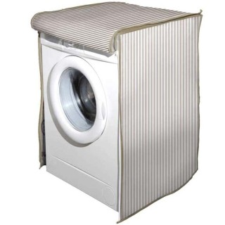 BAKAJI Κάλυμμα Πλυντηρίου Ριγέ Τόρτορα με Φερμουάρ 60x60x80 εκ. 020...