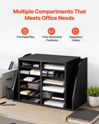 VEVOR Οργανωτής Γραφείου 12 Θέσεων με Πλευρική Κάθετη Αποθήκευση, Ξ... VEVOR Οργανωτής Γραφείου 12 Θέσεων με Πλευρική Κάθετη Αποθήκευση, Ξ...