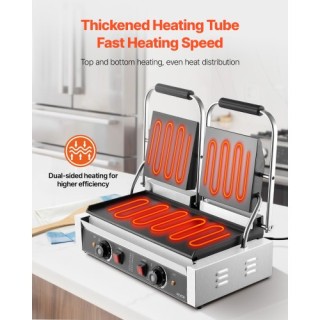 VEVOR Επαγγελματική Τοστιέρα Πρέσα Σάντουιτς Γκριλ Πλάκα 48x23cm SY... VEVOR Επαγγελματική Τοστιέρα Πρέσα Σάντουιτς Γκριλ Πλάκα 48x23cm SY...