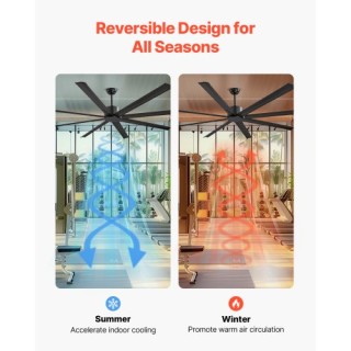 VEVOR Ανεμιστήρας Οροφής Αλουμινίου 213 εκ. Χωρίς Φως Τηλεχειριστήρ... VEVOR Ανεμιστήρας Οροφής Αλουμινίου 213 εκ. Χωρίς Φως Τηλεχειριστήρ...