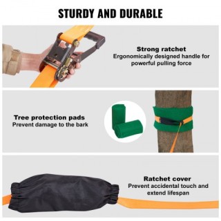 VEVOR Σετ Σλάκλαϊν 60 ft με Γραμμή Εκπαίδευσης, Προστατευτικά Δέντ... VEVOR Σετ Σλάκλαϊν 60 ft με Γραμμή Εκπαίδευσης, Προστατευτικά Δέντ...