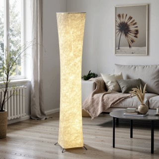 HOMCOM Μοντέρνο Φωτιστικό Δαπέδου με Διακόπτη Ποδιού, από Ατσάλι κα...