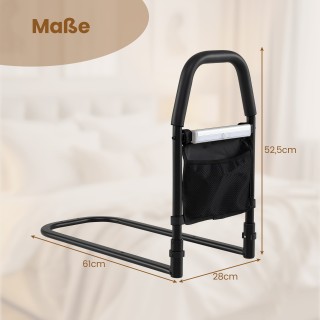 Costway Βοηθητική Λαβή Κρεβατιού με LED Αισθητήρα Φωτός & Τσέπη & Α...