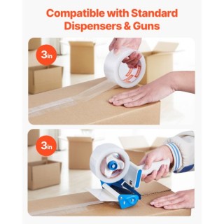 VEVOR Ταινία Συσκευασίας 18 Ρολά 65 Γιάρδες Βαρέως Τύπου Διάφανη 2....