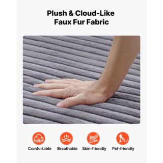 VEVOR Μοντέρνα Ταπετσαρισμένη Σεζλόνγκ 1240 mm με Μαξιλάρια για Σαλ...