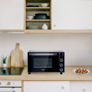 Kooper Ηλεκτρικός φούρνος 38L με σκληρυμένο γυαλί και φως 1800W μαύ...