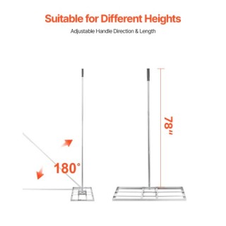 VEVOR Ράβδος Εξομάλυνσης Γκαζόν 14x30in με Ρυθμιζόμενη Λαβή 78in CP... VEVOR Ράβδος Εξομάλυνσης Γκαζόν 14x30in με Ρυθμιζόμενη Λαβή 78in CP...