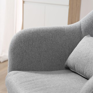 Περιστρεφόμενη καρέκλα HOMCOM 360° με ρυθμιζόμενο ύψος, με μαξιλάρι...