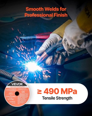 VEVOR Ρολλά Σύρματος Συγκόλλησης Flux Core MIG E71T-11, 0.9mm (2τμχ...