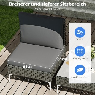 Costway Σετ Μπαλκονιού Rattan 3 Τεμαχίων με Καρέκλες και Τραπέζι σε... Costway Σετ Μπαλκονιού Rattan 3 Τεμαχίων με Καρέκλες και Τραπέζι σε...