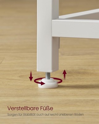 Μεταλλικό Γραφείο Υπολογιστή 50 x 80 x 76 cm VASAGLE LWD038W44 Μεταλλικό Γραφείο Υπολογιστή 50 x 80 x 76 cm VASAGLE LWD038W44