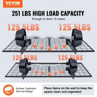 Ράφια Αποθήκευσης Γκαράζ VEVOR, Σετ 2, Βαρέως Τύπου, 4 x 2 ft, 502 ... Ράφια Αποθήκευσης Γκαράζ VEVOR, Σετ 2, Βαρέως Τύπου, 4 x 2 ft, 502 ...