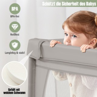 Costway  Παιδικό πάρκο με 50 μπάλες, 2 πόρτες, αναπνεύσιμο δίχτυ κα...