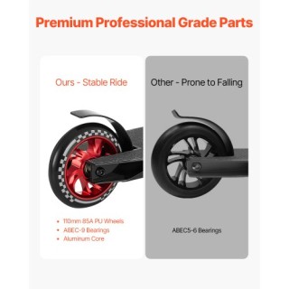 VEVOR Σκούτερ Κόλπων Δρόμου για Παιδιά & Ενήλικες με Διπλό Κατάστρω...