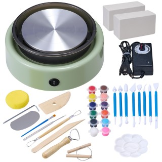 VEVOR Ηλεκτρικός Κεραμικός Τροχός για Παιδιά 158 mm - Πράσινος ETLP...